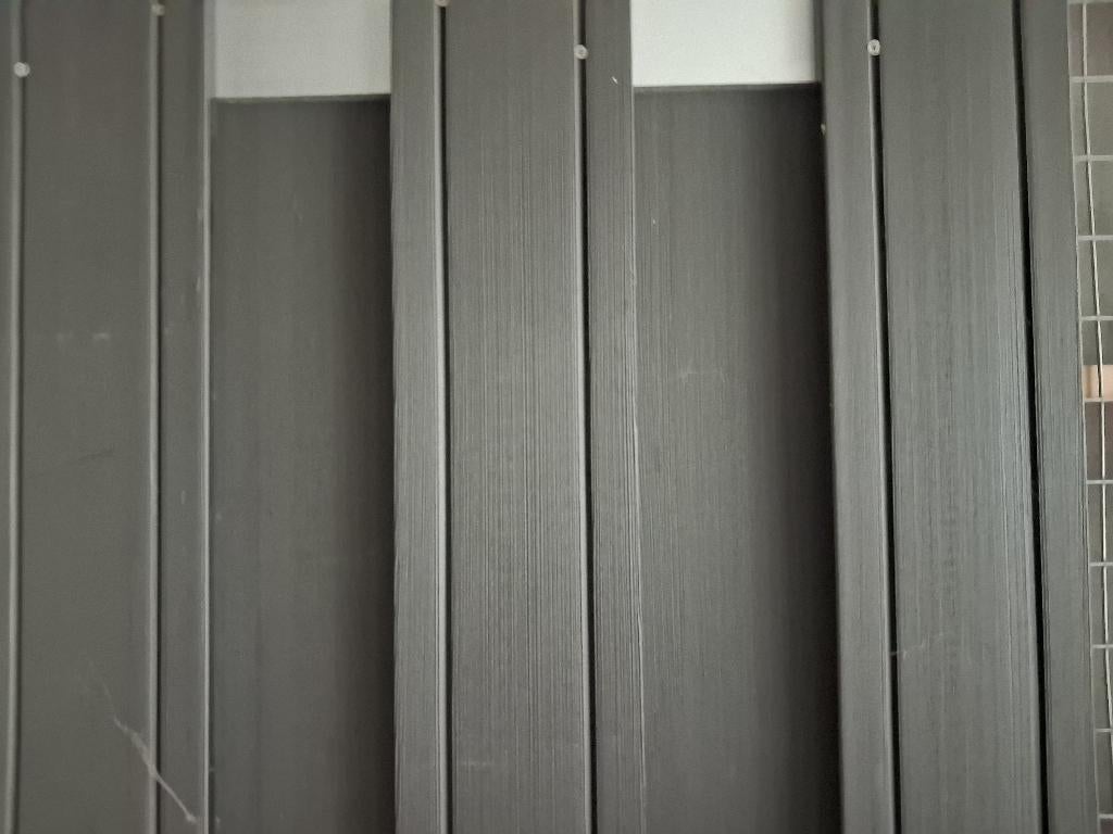 Gedeelte schutting composiet Design 65 x 1.80 cm Alum frame!, Ophalen, 1 tot 2 meter, Minder dan 3 meter, Nieuw