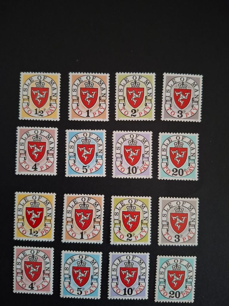 Isle of Man Postzegels - Collectie van 16 stuks, Ophalen of Verzenden, Na 1940, Gestempeld
