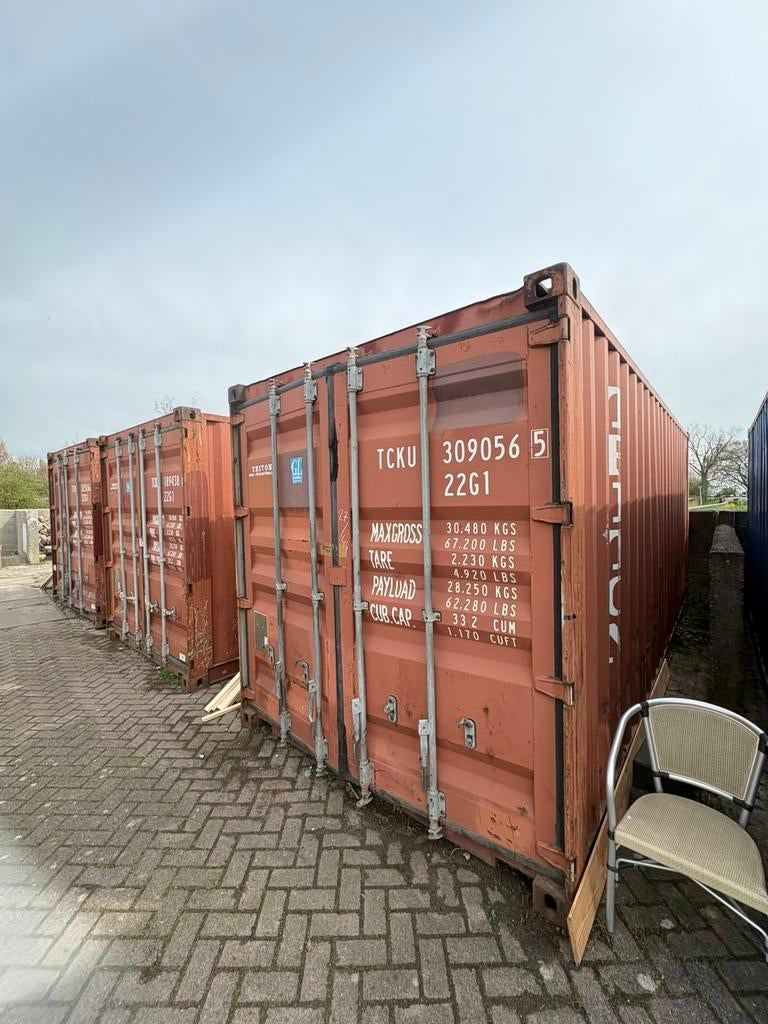 3x 20ft container, Ophalen