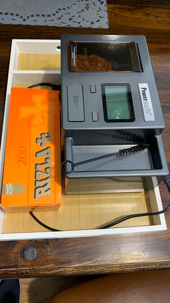 Powermatic3 cigaretten automaat rol machine, Verzamelen, Rookartikelen, Aanstekers en Luciferdoosjes, Ophalen of Verzenden, Zo goed als nieuw