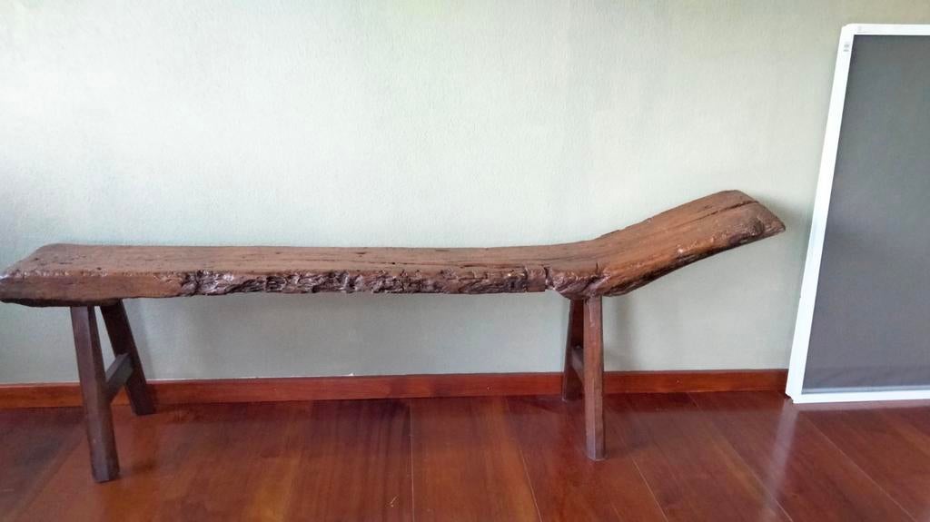 Antieke bank, Ophalen of Verzenden, Zo goed als nieuw, 75 tot 100 cm