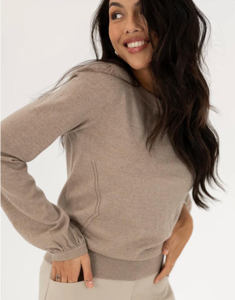 Plein Publique LA COEUR trui in zand L, Kleding | Dames, Plein publique, Verzenden, Beige, Maat 42/44 (L)