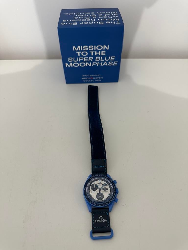 Omega x Swatch Mission to the Super Blue MoonPhase, Ophalen of Verzenden, Nieuw