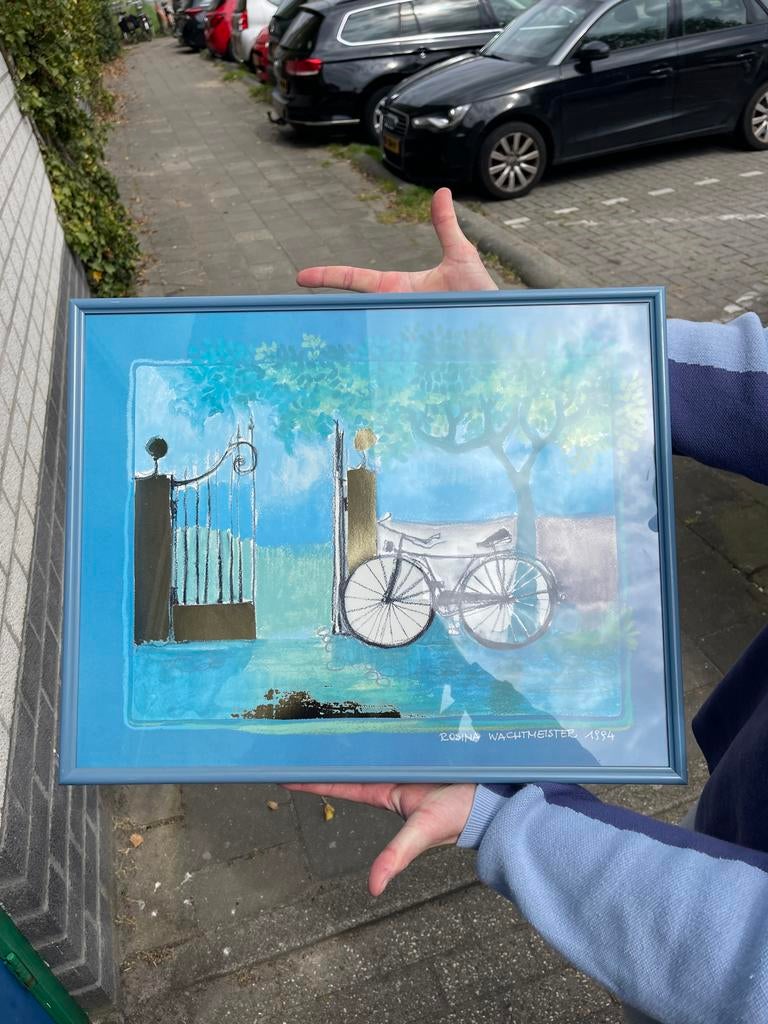 Ingelijste Rosina Wachtmeister print 1994 painting art, Ophalen of Verzenden