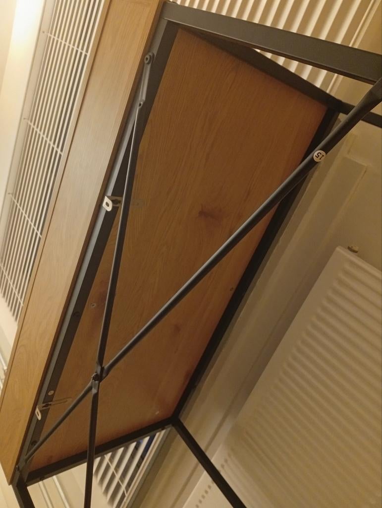 JYSK Bureau TRAPPEDAL 48x95 met lade - Warm Eiken/Zwart, Huis en Inrichting, Ophalen of Verzenden