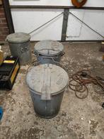 Vintage zinken vuilnisbakken gemeente Apeldoorn, Ophalen