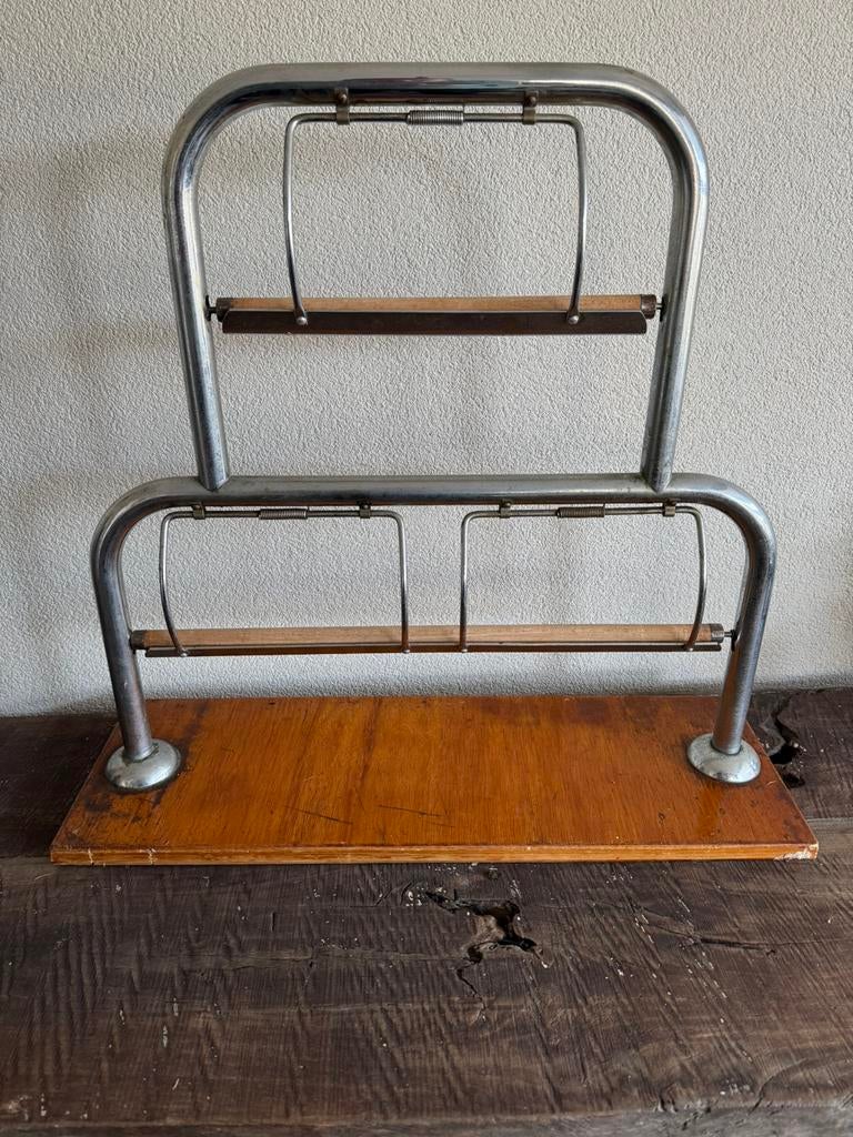 Vintage dubbele cadeaupapier houder, Diversen, Ophalen, Gebruikt