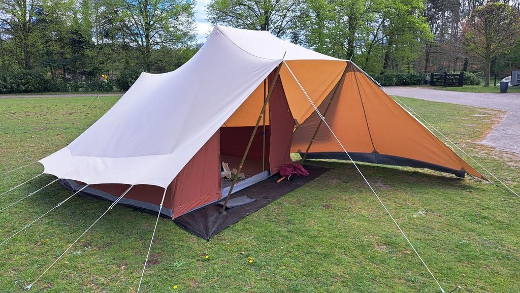 De Waard Goudplevier bordeaux, Caravans en Kamperen, Tenten, Ophalen, Gebruikt, Tot en met 4