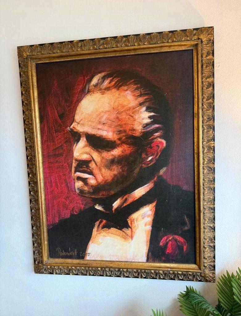 GODFATHER + kostbare antieke lijst, Antiek en Kunst, Ophalen