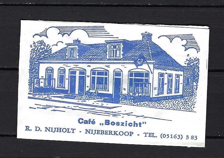 2843 Nijeberkoop cafe BOSZICHT, Ophalen of Verzenden, Nederland