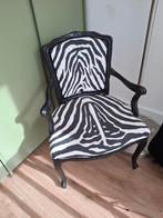 2x stoeltje met zebraprint, Huis en Inrichting, Fauteuils, Ophalen