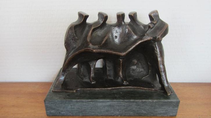 zwaar bronzen beeld, Antiek en Kunst, Kunst | Beelden en Houtsnijwerken, Ophalen of Verzenden