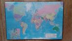 Twee bureau-onderleggers met wereldkaart en alfabet, Verzenden, Gebruikt