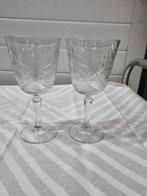 wijnglazen bewerkt vintage 2 stuks, Ophalen of Verzenden, 'T Olde Gre-j, Info@toldegrej.nl, Endepoelstraat 20f Didam