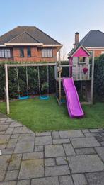 Speeltoestel met schommel, huisje, glijbaan en klimwand, Kinderen en Baby's, Speelgoed | Buiten | Speeltoestellen, Ophalen of Verzenden