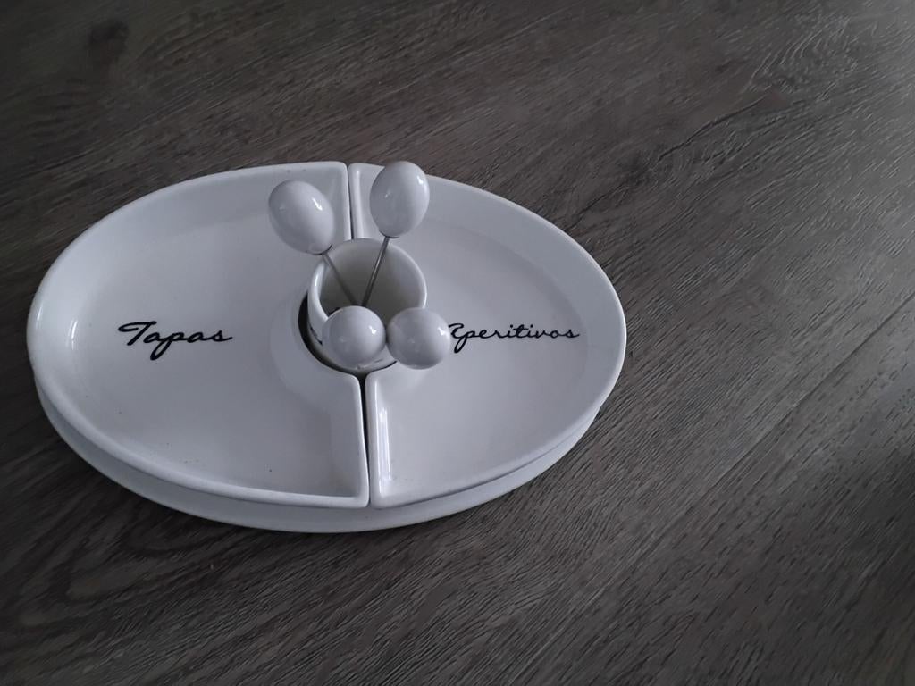 Rivera maison tapas zetje, Ophalen of Verzenden, Zo goed als nieuw, Overige stijlen, Schaal of Schalen