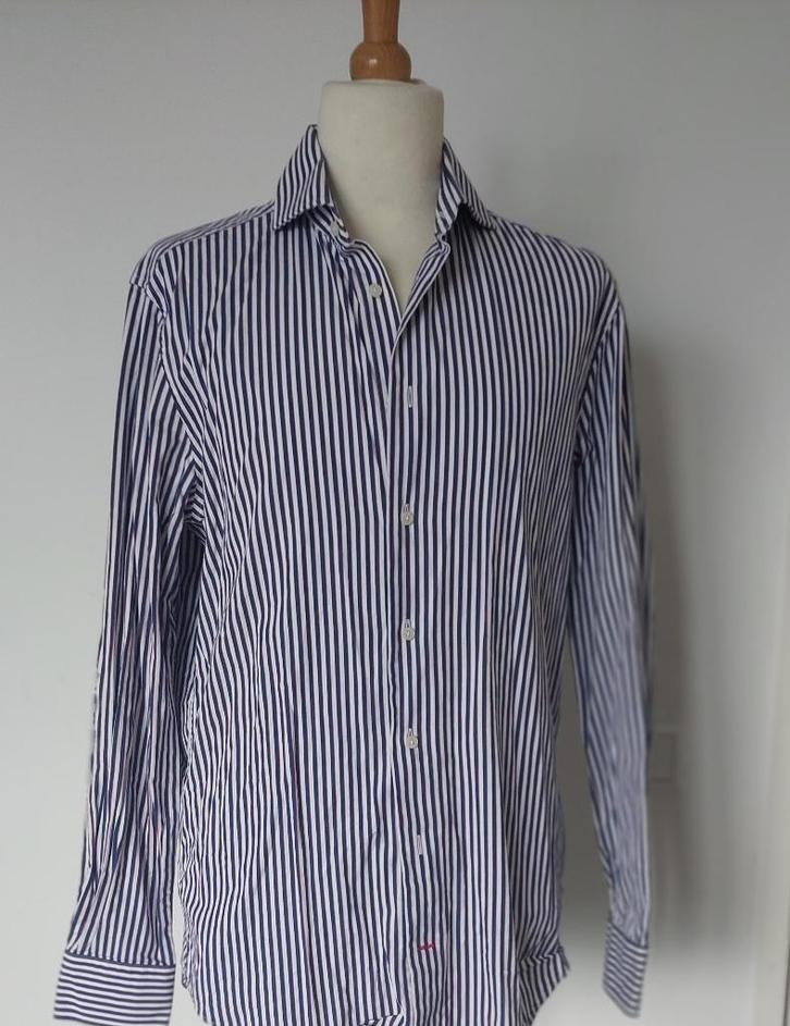 Tommy Hilfiger overhemd in maat 40=M, Kleding | Heren, Overhemden, Nieuw, Halswijdte 39/40 (M), Blauw, Verzenden