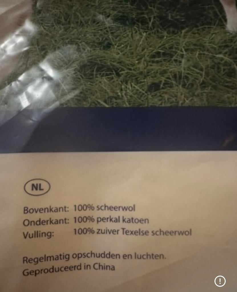 Wollen onderdeken, Eenpersoons, Wit, Overige typen, Nieuw