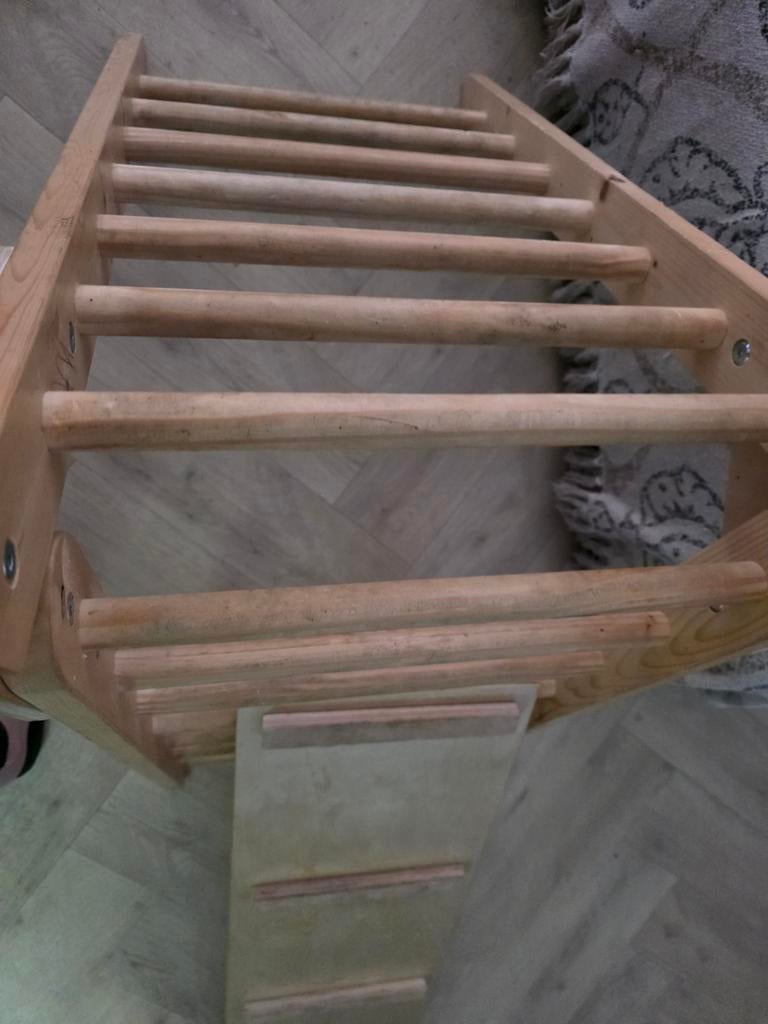 Klimrek hout en ook nog een halve ronde, Ophalen, 50 tot 100 cm, Minder dan 50 cm, Minder dan 50 cm