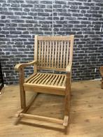 Schommelstoel Teakhout, kan buiten + binnen, echt leuk !, Ophalen of Verzenden, Nieuw