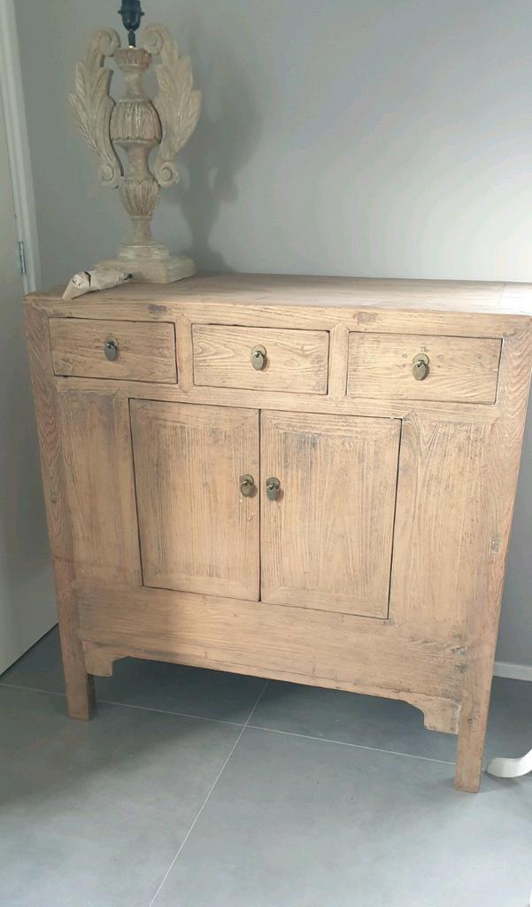 Chinees dressoir, aura peeperkorn, elmwood, teak, Huis en Inrichting, Ophalen, Nieuw, 25 tot 50 cm, 100 tot 150 cm