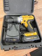 Powerplus 18V Accuboormachine met lader en accu, Ophalen, Gebruikt, Variabele snelheid, Boor- en Schroefmachine