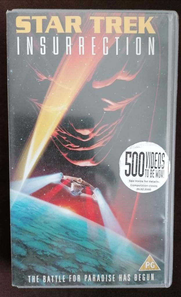Videoband STAR TREK Insurrection (VHS), Cd's en Dvd's, VHS | Film, Alle leeftijden, Ophalen of Verzenden, Zo goed als nieuw, Science Fiction en Fantasy