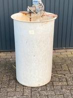 Polyester vat 200 ltr met roerder, Tuin en Terras, Regentonnen, Ophalen, Kunststof, Gebruikt, Met kraantje
