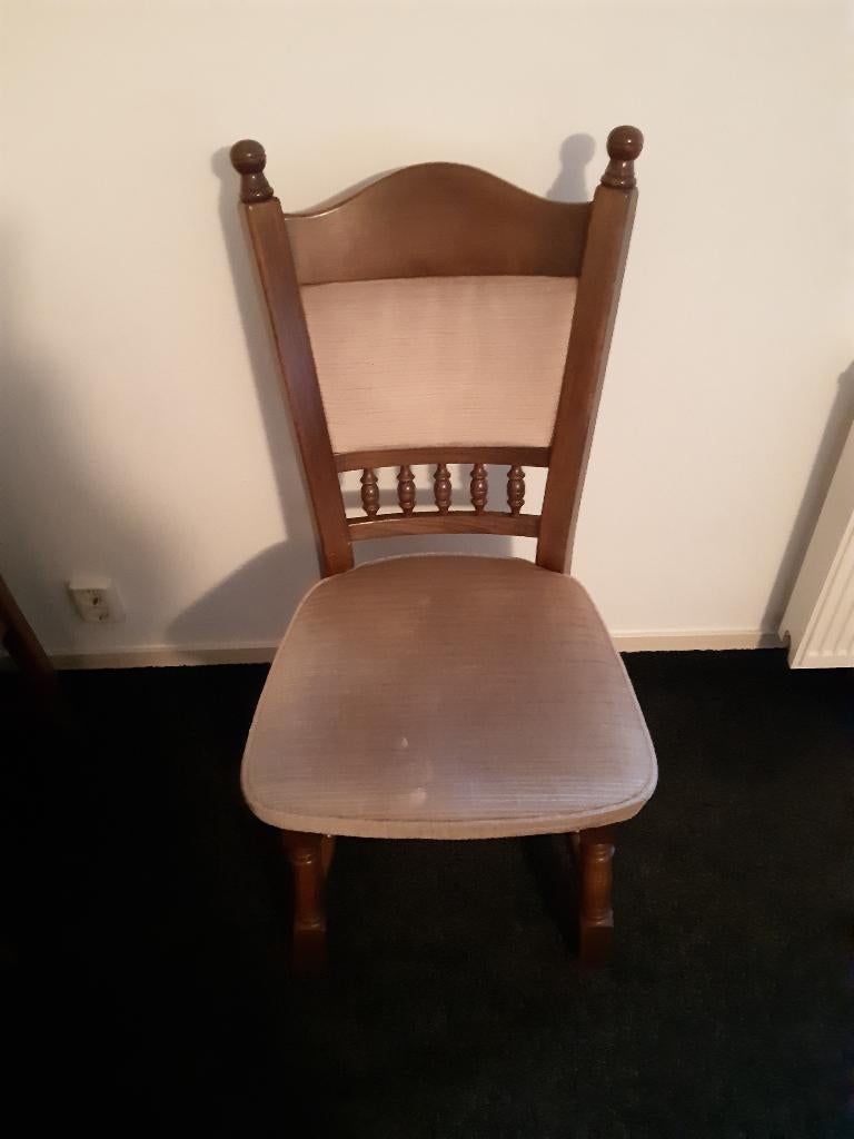 4 stoelen, Ophalen, Gebruikt, Bruin, Eiken