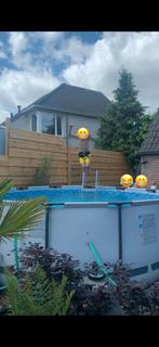 Bestway Zwembad 3.66m x 1.22m met warmtepomp en toebehoren, Gebruikt, Rond, 300 cm of meer, Opzetzwembad