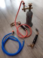 Gasbrander met lege gasfles en toebehoren, Ophalen of Verzenden, Gebruikt, Minder dan 150 ampère, Overige typen