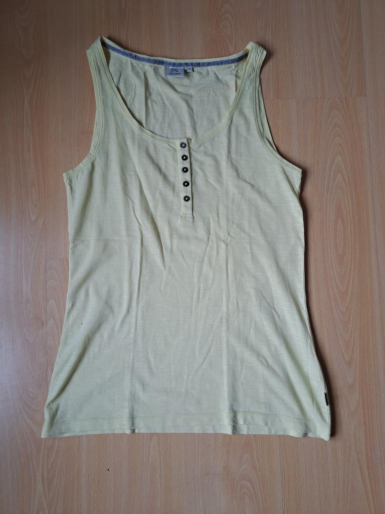 Lichtgele mouwloze top met knoopjes, Kleding | Dames, Tops, Maat 38/40 (M), Geel, Ophalen of Verzenden, Onbekend