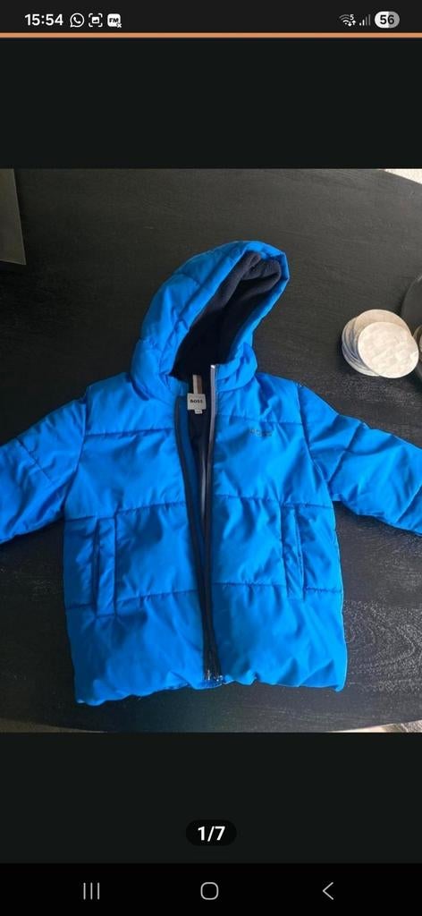 Hugo Boss winterjas blauw maat 98 (3 jaar), Kinderen en Baby's, Kinderkleding | Maat 98, Zo goed als nieuw, Jongen, Jas, Ophalen of Verzenden