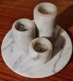 Prachtige Vintage Set Marmeren Waxinelichthouders, Huis en Inrichting, Woonaccessoires | Kandelaars en Kaarsen, Overige materialen
