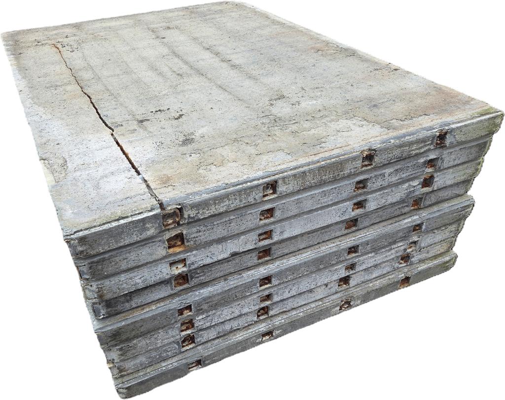 8 Kunststof steenschotten - nr: D25, Tuin en Terras, Palen, Balken en Planken, Ophalen, Gebruikt, Minder dan 180 cm, Overige typen