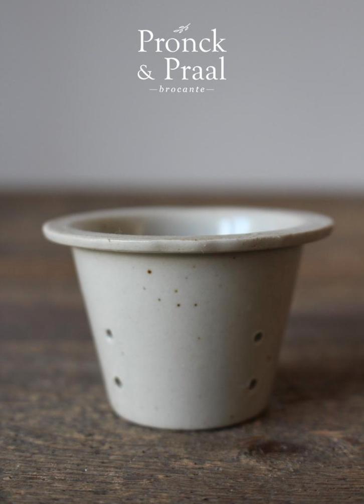 Oude Franse brocante gres kaasmal *Pronck & Praal*, Antiek en Kunst, Curiosa en Brocante, Ophalen of Verzenden