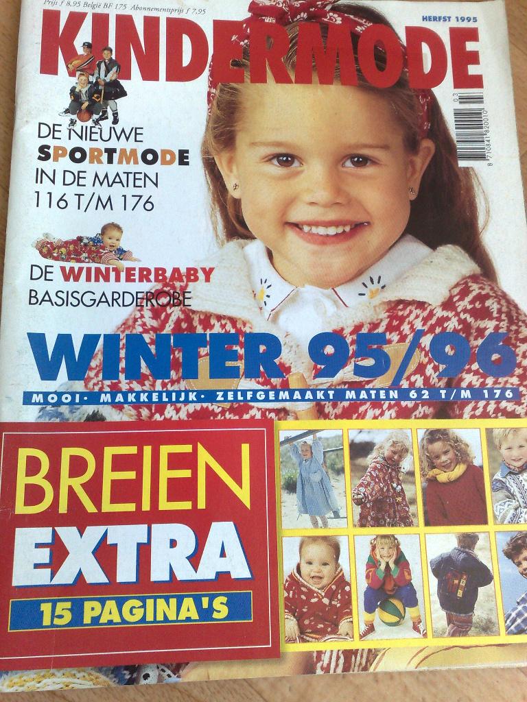 Kindermode herfst/winter 1995 / 1996 , breien extra, Hobby en Vrije tijd, Kledingpatronen, Verzenden, Kind, Overige merken