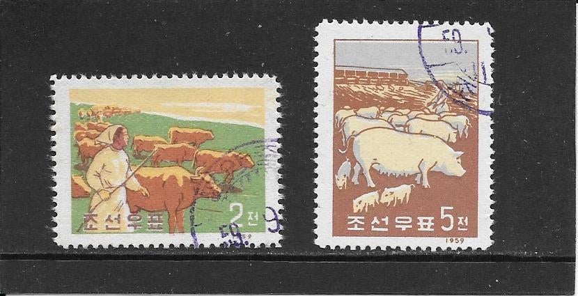 Noord Korea veeteelt, Ophalen of Verzenden, Gestempeld, Oost-Azië