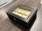 Horlogebox voor 10 horloges, Ophalen, Gebruikt, Zwart, Hardcase