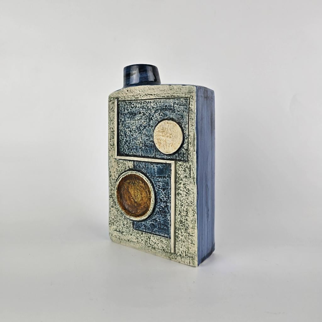 schoorsteenvaas, Troika Pottery Cornwall, . Penny Black, Ophalen of Verzenden