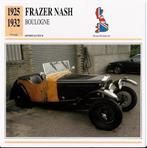 Ma112 Autokaart frazer nasch boulogne, Verzamelen, Ophalen of Verzenden, Zo goed als nieuw, Auto's