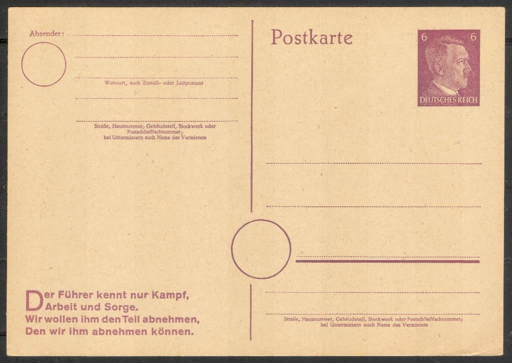 Duitse Rijk - briefkaart, Postzegels en Munten, Brieven en Enveloppen | Buitenland, Verzenden, Briefkaart