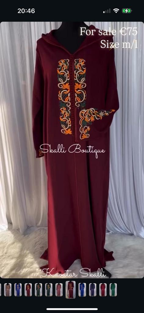 Jelaba rood m/l, Ophalen of Verzenden, Zo goed als nieuw, Rood, Overige typen