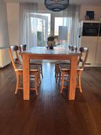Eettafel en stoelen, Ophalen, Gebruikt, 4 tot 6 stoelen