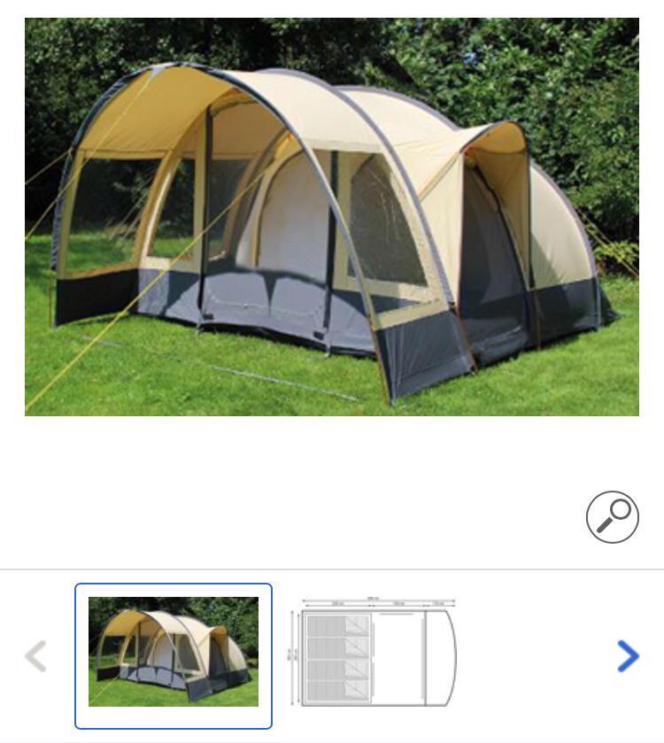 EuroTrail Alabama Alu BTC 4-persoons tent, Caravans en Kamperen, Ophalen, Zo goed als nieuw, Tot en met 4