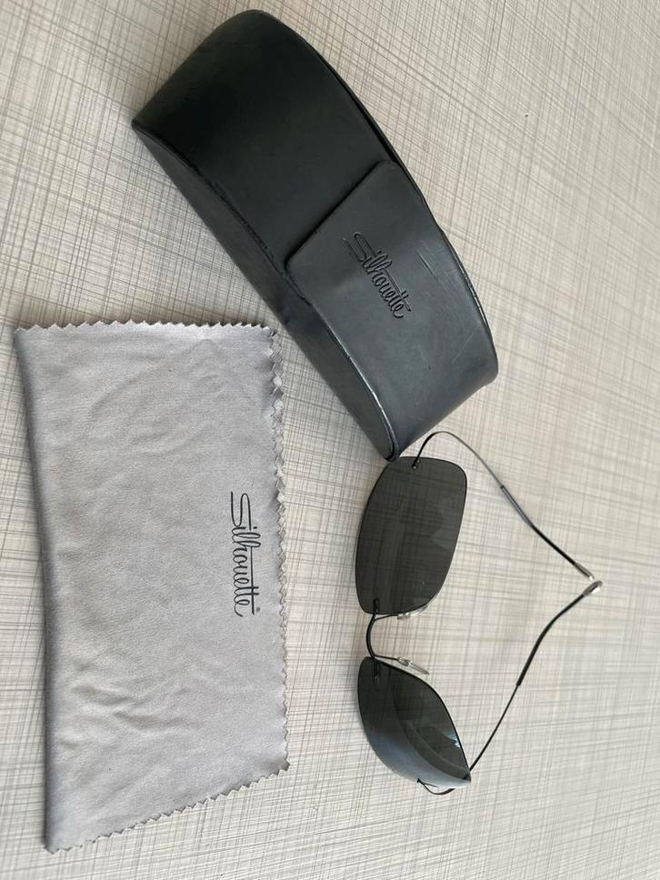 Silhouette Zonnebril met Hoesje en Doekje - Zo goed als nieu, Sieraden, Tassen en Uiterlijk, Zonnebrillen en Brillen | Heren, Zo goed als nieuw