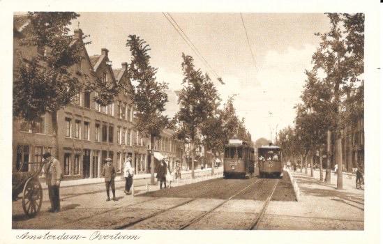 AMSTERDAM Overtoom tram trams, Verzenden, Voor 1920, Ongelopen, Noord-Holland