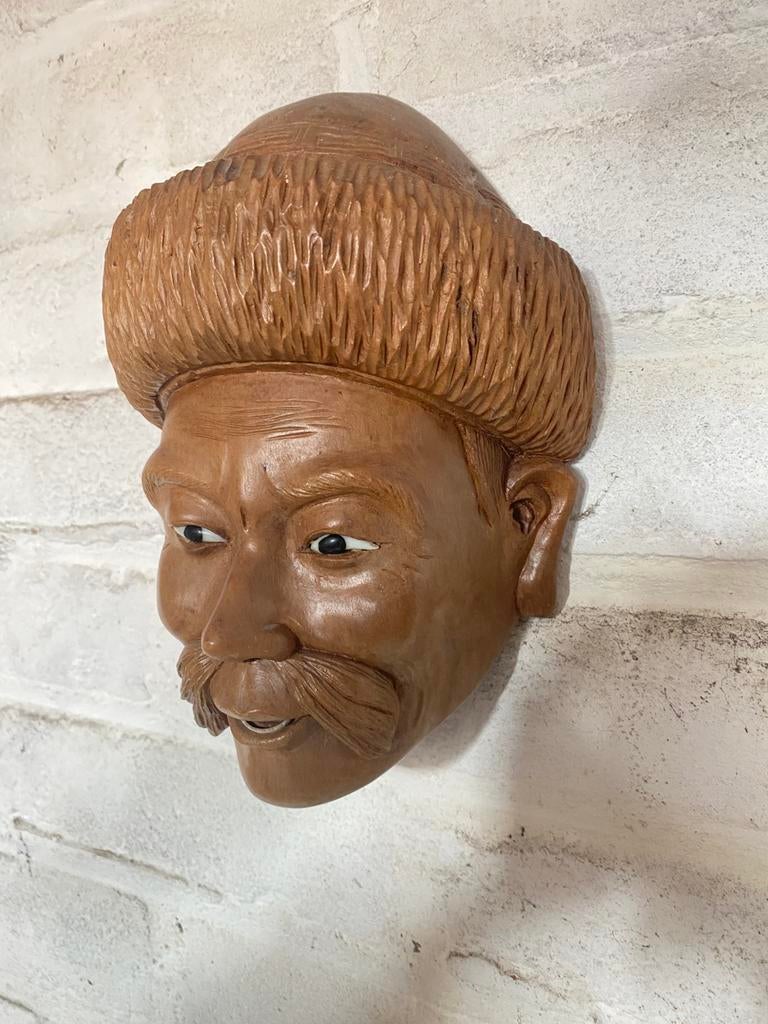 Asian Decor Man Ironwood Hand Carved Wood Sculpture, Ophalen of Verzenden