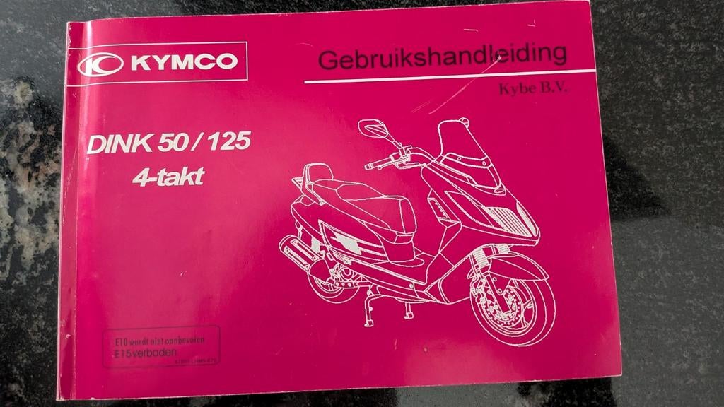 Kymco Dink 50/125 4-takt Gebruikshandleiding, Motoren, Ophalen of Verzenden