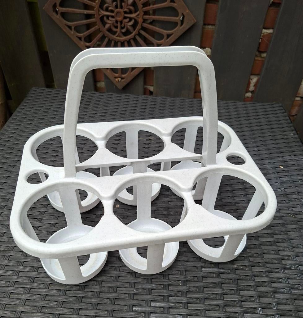 Vintage Curver flessenrek, kleur wit, Ophalen of Verzenden